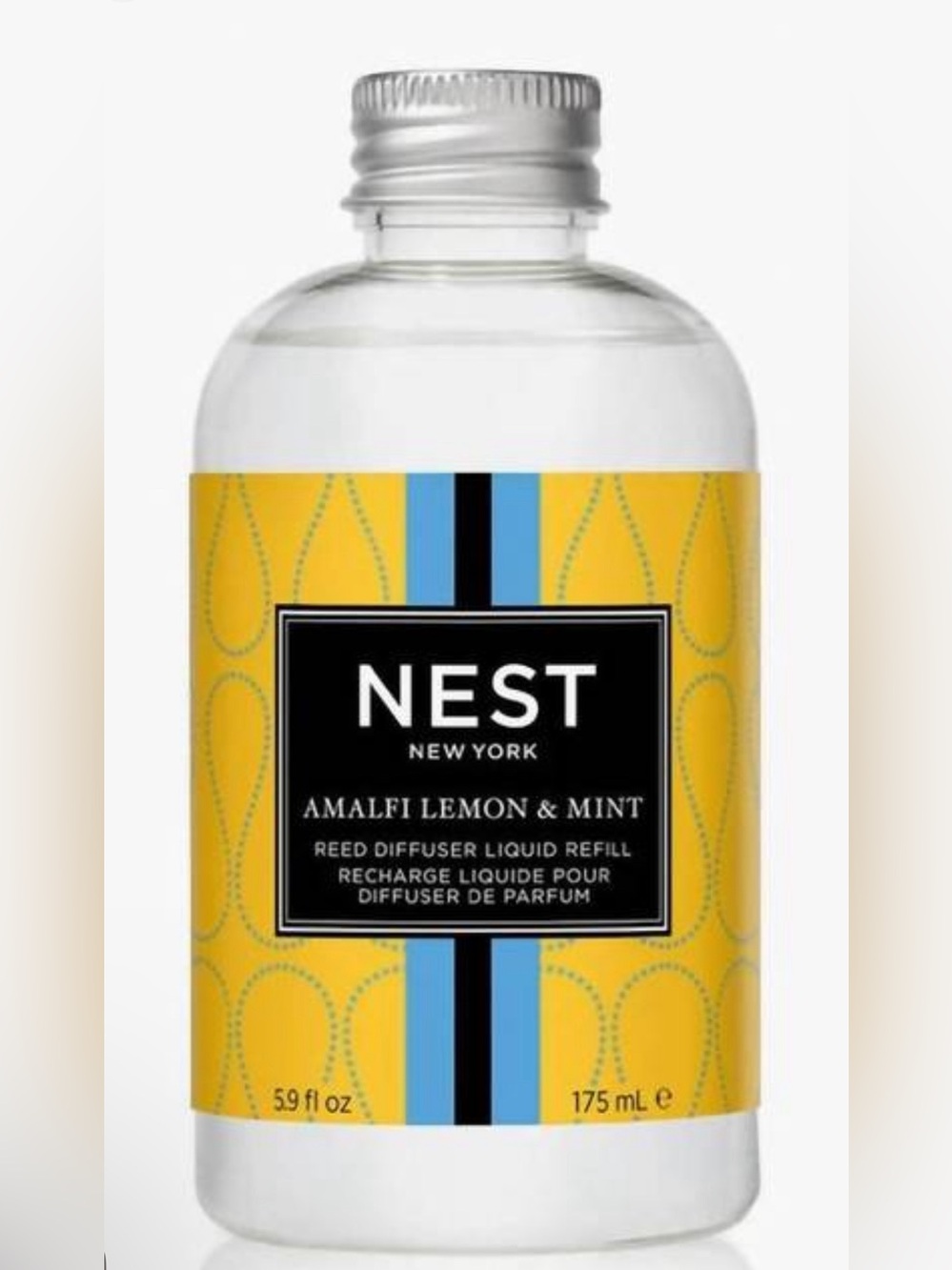 NEW NEST amalfi lemon & mint reed diffuser liquid refill in amalfi lemon & mint